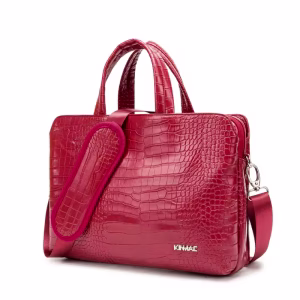 Crocodile Leather Women's Laptop Bag