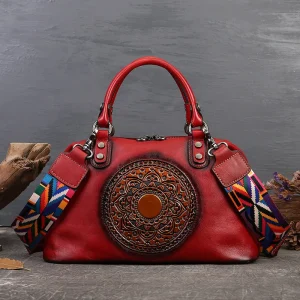 Business Cowhide Leather Large Tote Bag