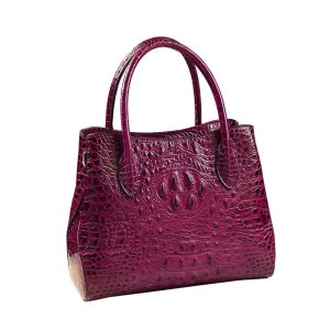 Women's Crocodile Pattern Leather Tote Bag