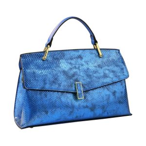 Snake Print Leather Women Shoulder Crossbody Tote Bag