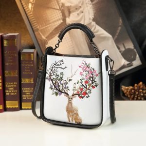 Chinese Style Leather Embroidered Bag