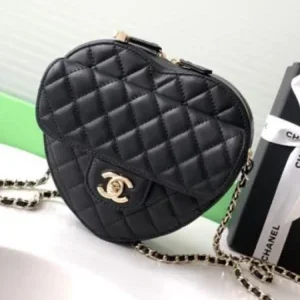 Chanel Coco Classic Heart Bags With Chain 18cm