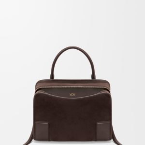 Loewe Medium Amazona 180 bag in suede A03918MX02-0018