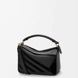 Loewe Small Puzzle bag in classic calfskin and suede A510S21XCF-1100