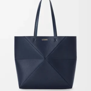 Loewe Medium horizontal Puzzle Fold tote in soft grained calfskin A779PEWX04-5544