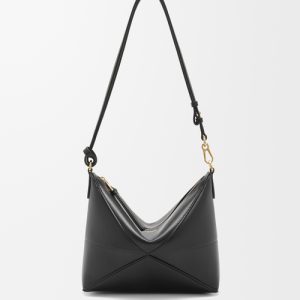 Loewe Puzzle Fold pouch in shiny nappa calfskin C510PT1X01-1100