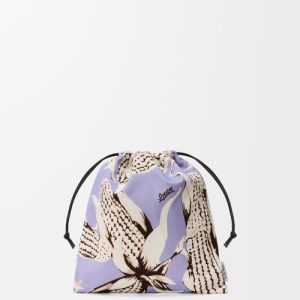 Loewe Corn small drawstring pouch in canvas C822057X61-2117