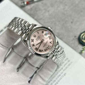 Rolex DateJust Women’s Best Replica Watch Pink Dial Jubilee Strap EW 31mm