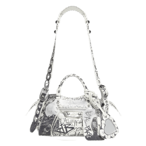 Balenciaga Neo Cagole XS Handbag Graffiti White
