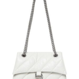 Balenciaga Crush Small Chain Bag Quilted Cream