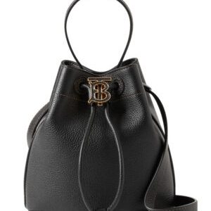 Burberry Mini TB Bucket Bag Black