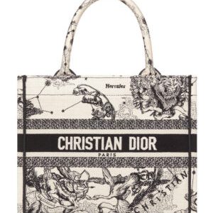 Christian Dior Small Dior Book Tote Cream