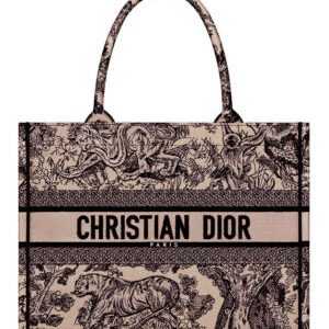 Christian Dior Medium Dior Book Tote Brown