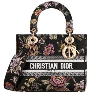 Christian Dior Medium Lady D-Lite Bag Black