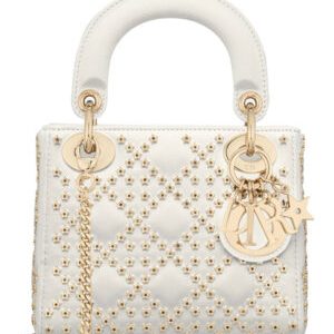 Christian Dior Mini Lady Dior Bag Cream