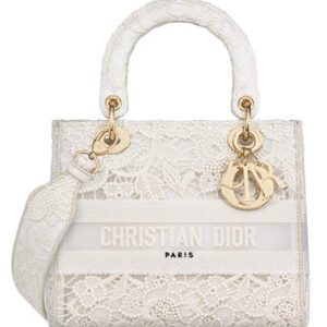 Christian Dior Medium Lady D-Lite Bag White