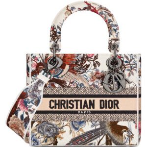 Christian Dior Medium Lady D-Lite Bag White