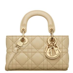 Christian Dior Micro Lady d-Joy Bag Apricot