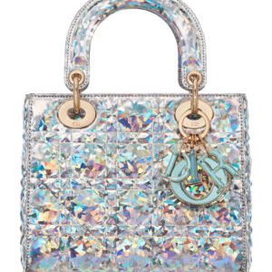 Christian Dior Small Lady Dior My Abcdior Bag Silver