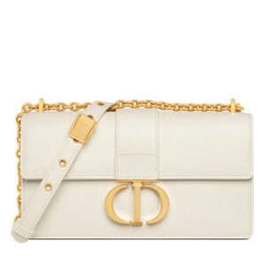 Christian Dior 30 Montaigne East-West Bag With Chain Cream