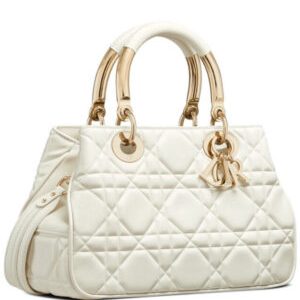 Christian Dior Medium Lady 95.22 Bag Cream