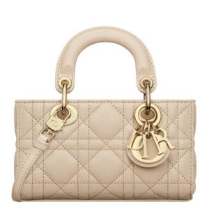 Christian Dior Small Lady D-Joy Bag Apricot