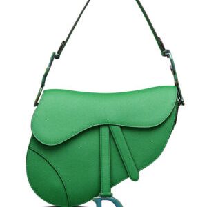 Christian Dior Saddle Bag Green