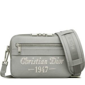 Christian Dior Safari Messenger Bag Gray