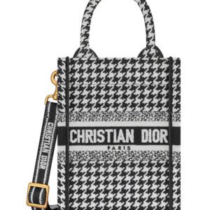 Christian Dior Mini Dior Book Tote Phone Bag Black