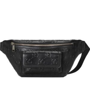 Gucci GG Embossed Belt Bag 645093 Black