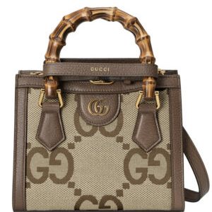 Gucci Diana Jumbo GG Mini Tote Bag 655661 Dark Coffee