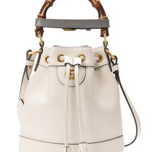 Gucci Diana Mini Bucket Bag 724667 White