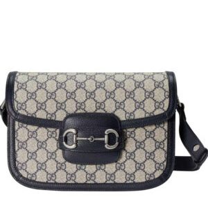 Gucci Horsebit 1955 Small Bag 602204 Dark Blue