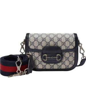 Gucci Horsebit 1955 GG Mini Bag 658574 Dark Blue
