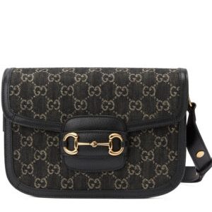 Gucci Horsebit 1955 Shoulder Bag 602204 Black