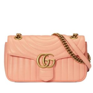 Gucci GG Marmont Matelasse Shoulder Bag 443497 Pink