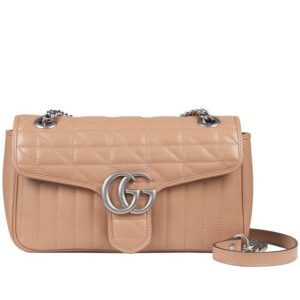 Gucci GG Marmont Small Shoulder Bag 443497 Apricot