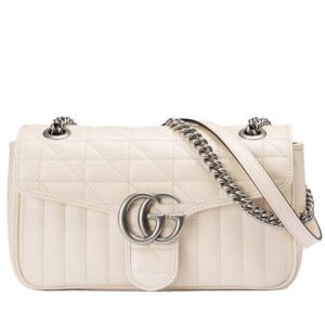 Gucci GG Marmont Small Shoulder Bag 443497 Cream