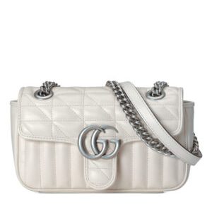 Gucci GG Marmont Mini Shoulder Bag 446744 Cream