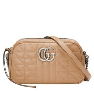 Gucci GG Marmont Small Shoulder Bag 447632 Apricot