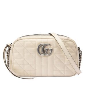 Gucci GG Marmont Small Shoulder Bag 447632 Cream