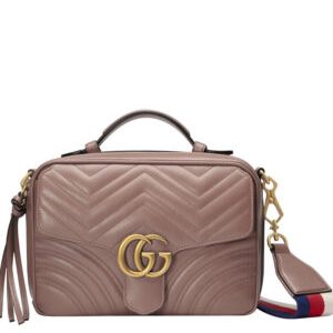 Gucci GG Marmont matelasse top handle bag 498100 Gray