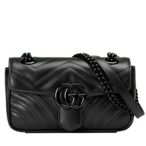 Gucci GG Marmont Quilted Mini Bag Black