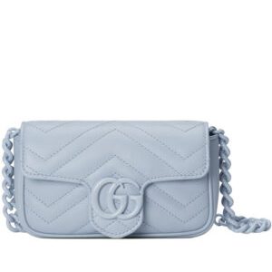 Gucci GG Marmont Belt Bag 699757 Blue