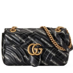 Gucci Hacker Project small GG Marmont bag 443497 Black