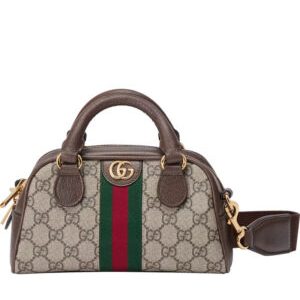 Gucci Ophidia Mini GG Top Handle Bag 724606 Dark Coffee