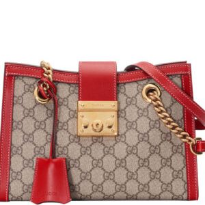 Gucci Padlock Supreme shoulder bag 498156 Red