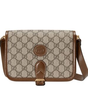 Gucci Mini shoulder bag with Interlocking G 671620 Coffee