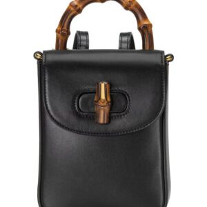 Gucci Bamboo Mini Handbag 702106 Black