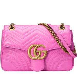 Gucci GG Marmont Matelasse Shoulder Bag 443496 Peachblow